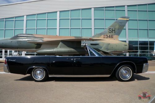 1963 lincoln continental convertible original tripple black