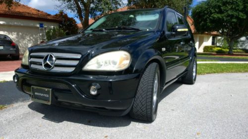 Mercedes-benz : m-class ml55 amg 2001 - double black model