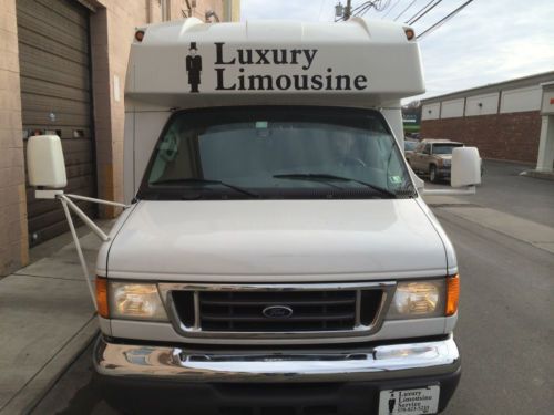 2007 ford e-450 turtle top limo bus 18 passenger low miles fully loaded