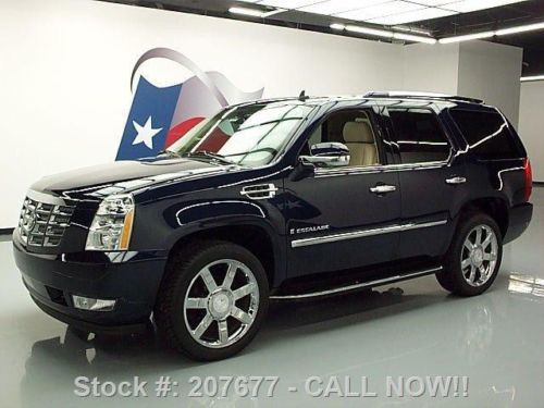 2008 cadillac escalade nav rear cam dvd 22&#034; wheels 49k texas direct auto