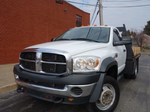 Dodge ram 4500 2wd 6.7l diesel 2wd 6-speed man dually stake flat bed no reserve