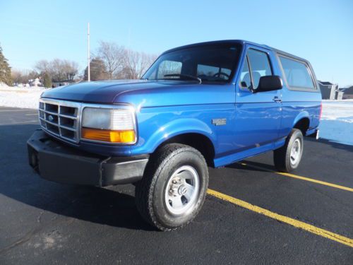 1996 ford bronco 4x4 5.8 351 auto air rust free ol bronco! last year