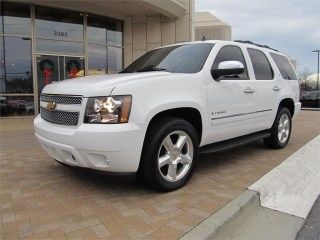 2009 tahoe 2wd 4dr 1500 ltz, navigation, loaded, white with black interior