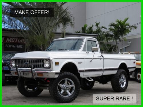 1972 chevrolet cheyenne super 20 4x4 factory 402 rare survivor top of the line