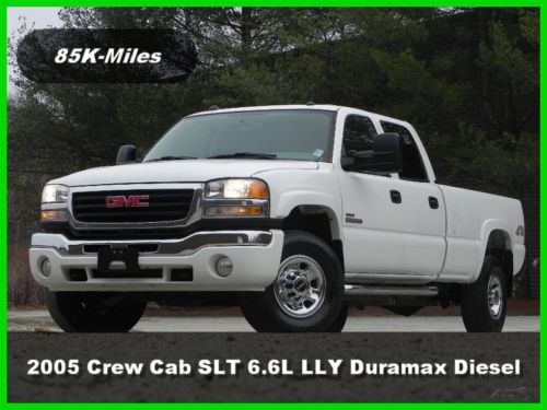 05 gmc sierra 3500 slt 4 door 4x4 6.6l v8 lly duramax diesel dmax chevy crew cab