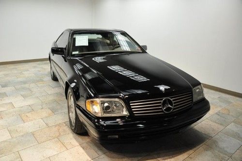 1998 mercedes-benz sl500 blk/tan low miles ext 4yr warranty nationwide