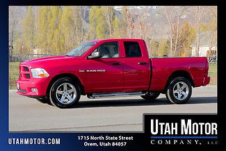 2012 ram 1500 quad cab 4x4 5.7l hemi v8 low miles 1-owner truck super clean