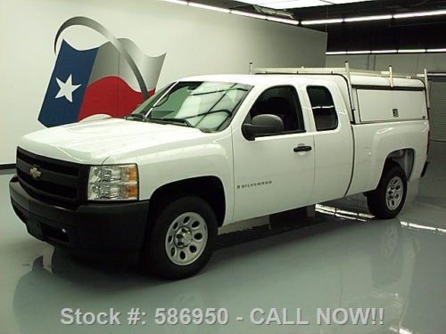 2007 chevy silverado work truck ext cab utility top 67k texas direct auto