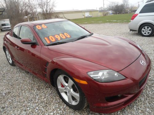 06 mazda rx8 red leather manual 4 dr
