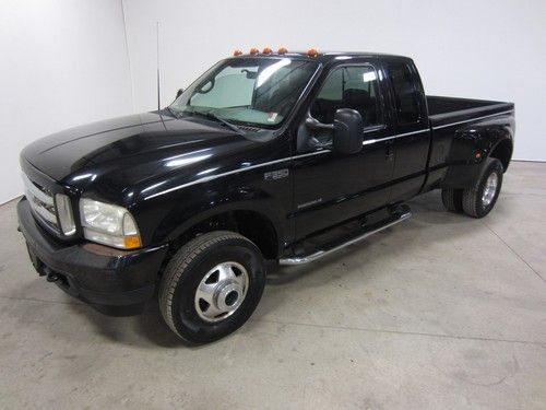 02 ford f350 super duty 7.3l turbo diesel xlt crew dually drw leather 80pics