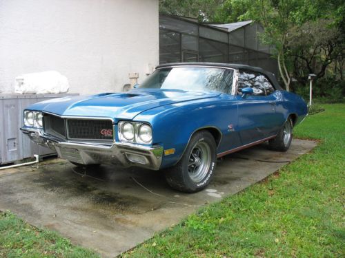 1970 buick skylark gs stage 1 convertible replica