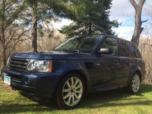 2006 land rover range rover sport supercharged (cairns blue metallic)  dvd tvs