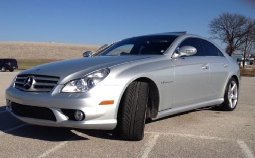 06 mercedes cls55 amg komressor ~supercharged~ silver/black ~new tires &amp; brakes