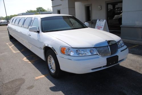 LIMO LIMOUSINE LINCOLN TOWN CAR FORD 1999 WHITE STRETCH LOW PRICE LUXURY RARE, US $9,995.00, image 2