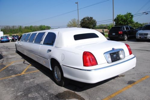 LIMO LIMOUSINE LINCOLN TOWN CAR FORD 1999 WHITE STRETCH LOW PRICE LUXURY RARE, US $9,995.00, image 4