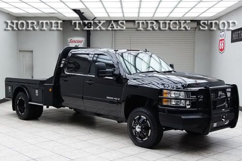 2008 chevy 3500hd diesel 4x4 dually ltz flat bed hauler navigation sunroof