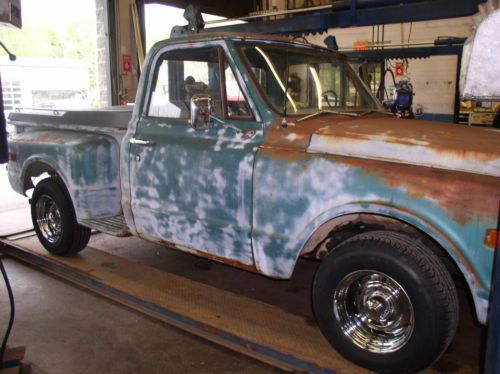 1970 chevy short bed step side pickup, rat rod, custom