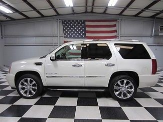 1 owner chrome 22s nav sunroof tv dvd leather htd diamond white financing loaded
