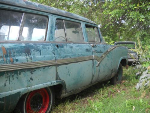 1956 55 ford fairlane 4dr station wagon rat hot rod