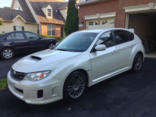 2014 subaru wrx white garaged, low miles