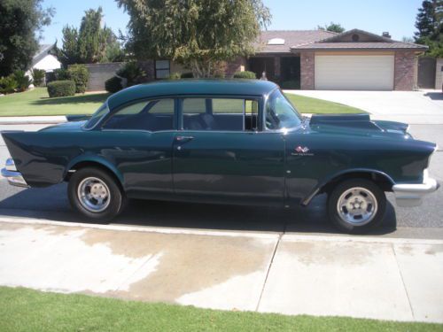 1957 chevy 2 door post, gasser style, tilt font end, sbc, 4 speed