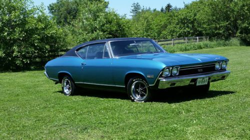 1968 chevelle ss396 4 spd 12 bolt  rare k2 tripoli turquoise  survivor