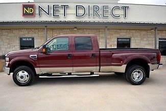 08 4x4 crew cab sd 6.4 v8 lariat power stroke diesel htd leather 44k mi texas