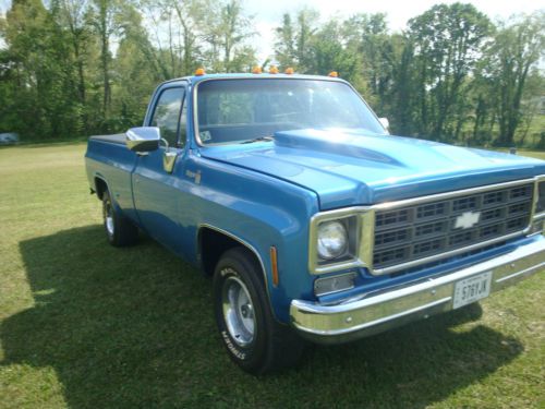 Old blue 1978 chevy cheyenne big 10 camper special