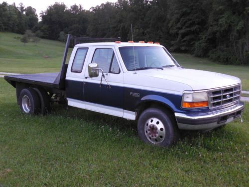 Ford f-350 7.3l powerstroke turbo diesel flatbed automatic transmission