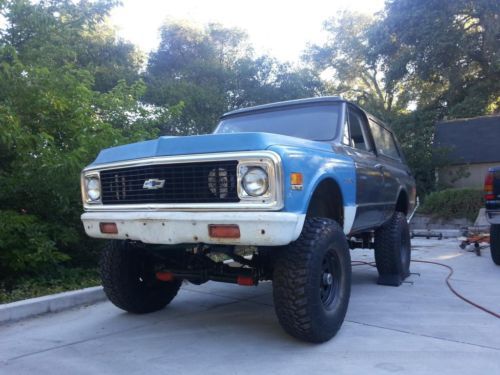 1972 chevy blazer / gmc jimmy 4x4, single wall top, original ac truck no reserve