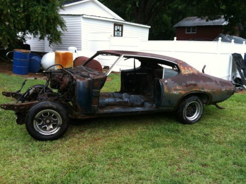 1968 pontiac gto, rolling chassis, clear title, a/c, phs documentation