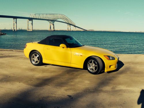 2002 honda s2000 48k miles-yellow, super clean