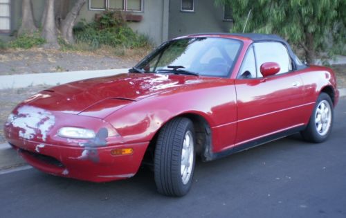 Original 1990 red mazda mx5 miata