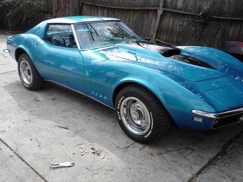 1968 corvette 427 4-speed t-top  frame - off restoration