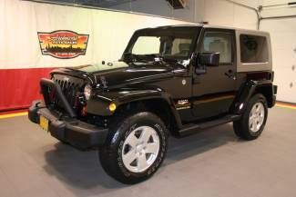 2007 jeep wrangler sahara black 6 speed 18" alloy hardtop softop a/c 4x4