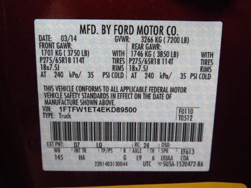 2014 Ford F150 Lariat, US $44,440.00, image 4