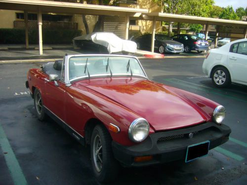 Mgmidget 1978 -convertible -original  red color -44000 mileage -