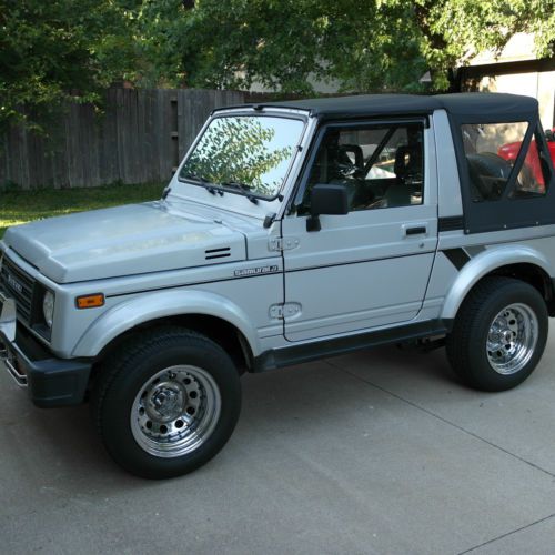 88 suzuki samurai jx | silver convertible 2-door 5-speed, 123k original miles