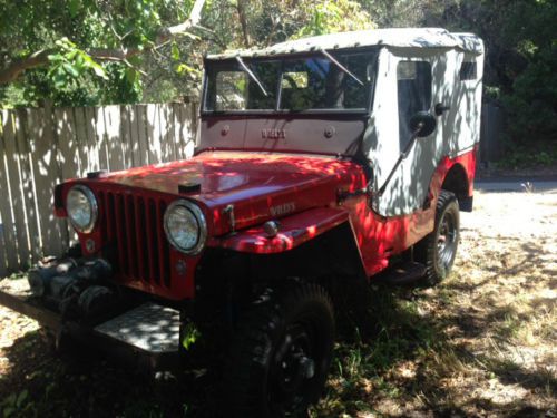 1946 willys jeep cj-2a  all stock. runs great.