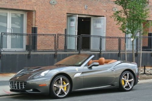 2013 ferrari california in grigio silverstone with a natural interior