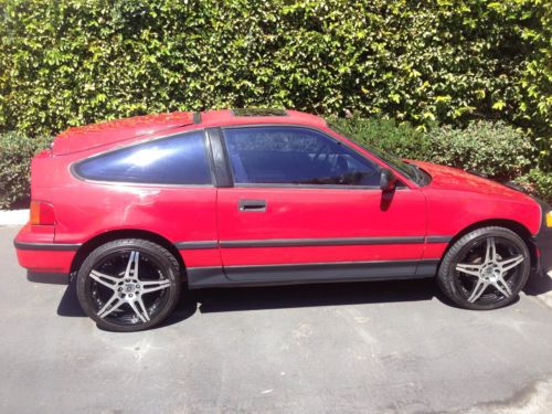 Honda crx (1989) sp coupe (red) low mileage!!!