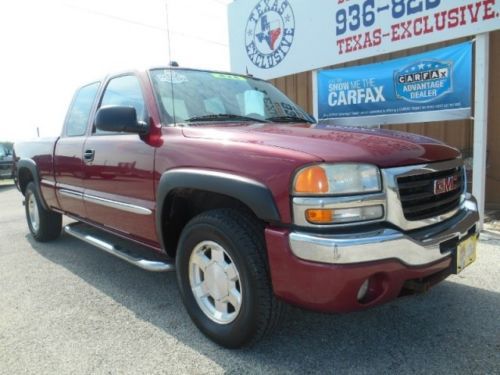 2004 gmc sierra 1500 ext cab sle z71 4 x 4 1 texas owner perfect carfax nice!