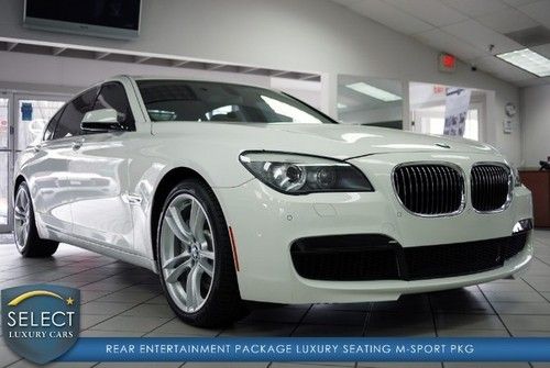 Msrp $103k 750li m sport rear dvd/tvs luxury 20 whls shades showroom condition