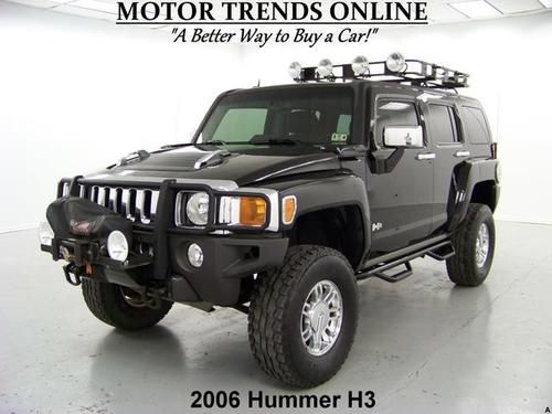 Navigation 4wd lifted roof rack lights winch brushguard 2006 hummer h3 84k