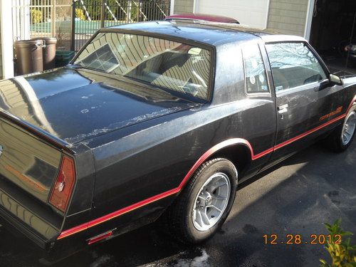 1986 chevrolet monte carlo ss coupe 2-door 5.0l, t-tops,one owner,29,500 miles