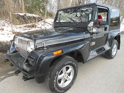 1992 jeep wrangler renegade 4x4 6cyl 4ltr hardtop w/air highbidwins