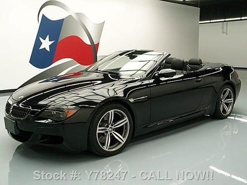 2007 bmw m6 convertible v10 auto nav hud 19" wheels 46k texas direct auto