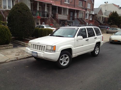 1998 jeep grand cherokee 5.9 limited sport utility 4-door 5.9l white no reserve