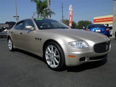 2006 maserati quattroporte luxury sedan gold sunroof