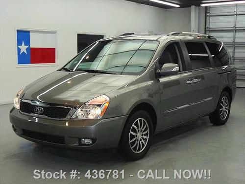 2012 kia sedona ex sunroof htd leather nav rear cam 18k texas direct auto